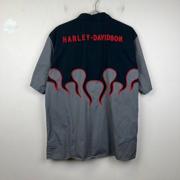 Harley-Davidson Other - Harley Davidson Men's Mechanic Button Down Shirt Size Large